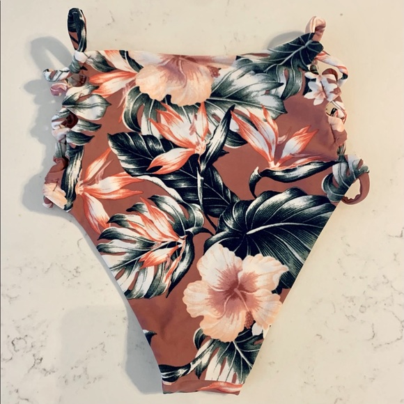 Tori Praver Strappy High Waisted Swim Bottom - Picture 3 of 5